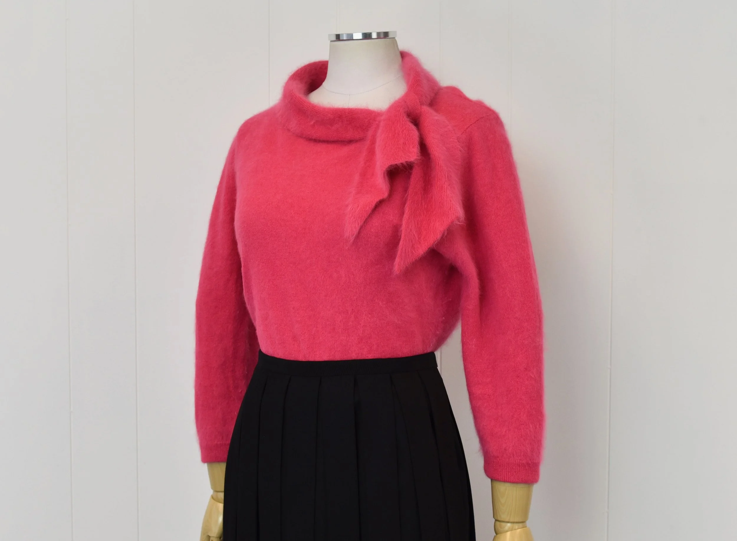 GREED - GREED☆angora beaver blouse Pleated Peasant Blouse In Plus Size - Gato Multi | NYDJ